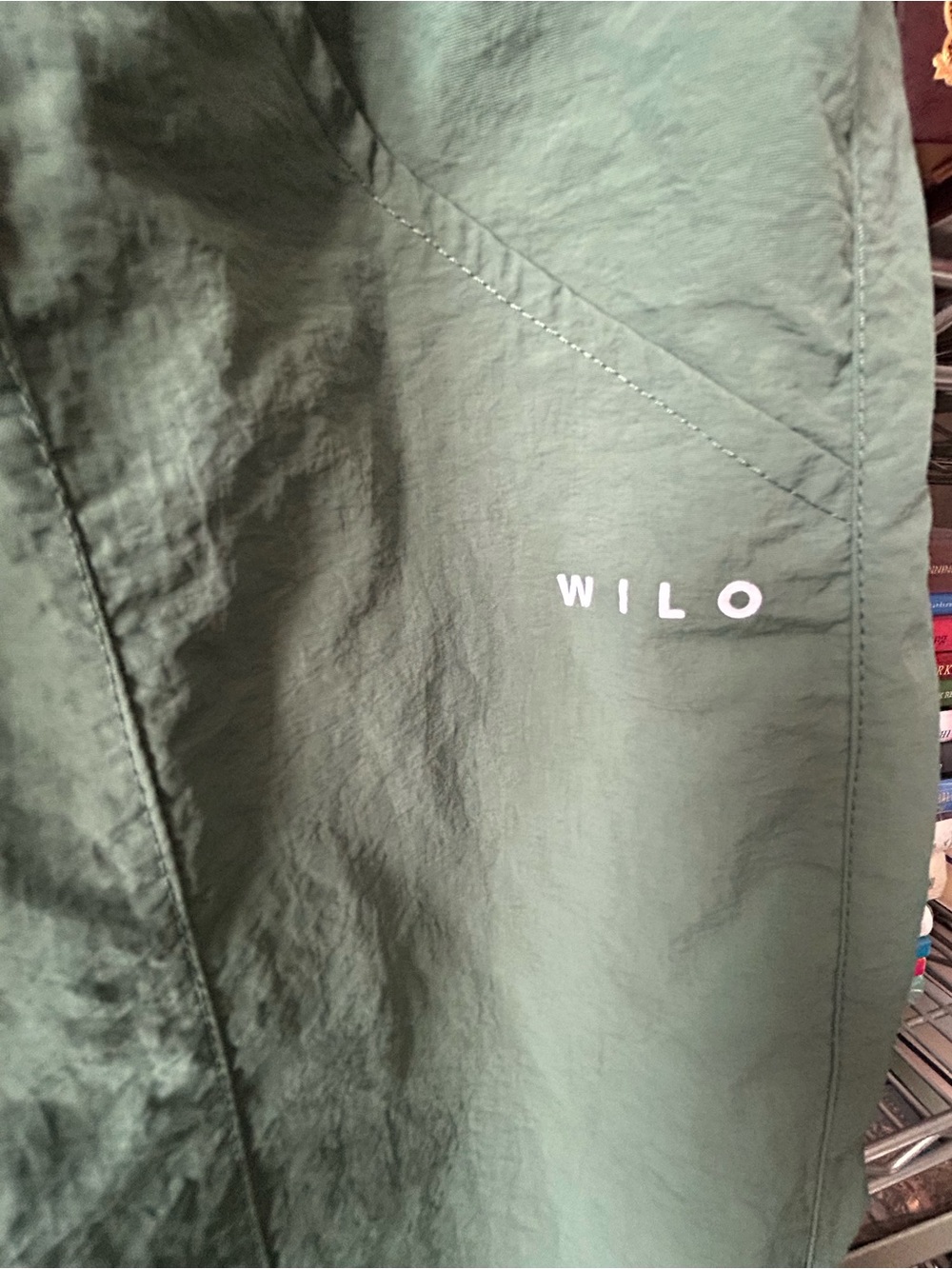 Wilo The Label Women's Nylon Green Cargo Joggers with Elastic Cuffs Size Medium - Picture 5 of 8
